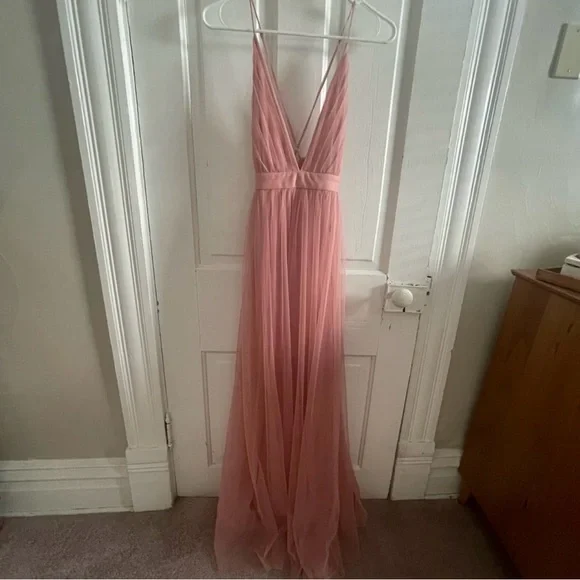 NWT Elegant Pink Evening Gown - Picture 2 of 5